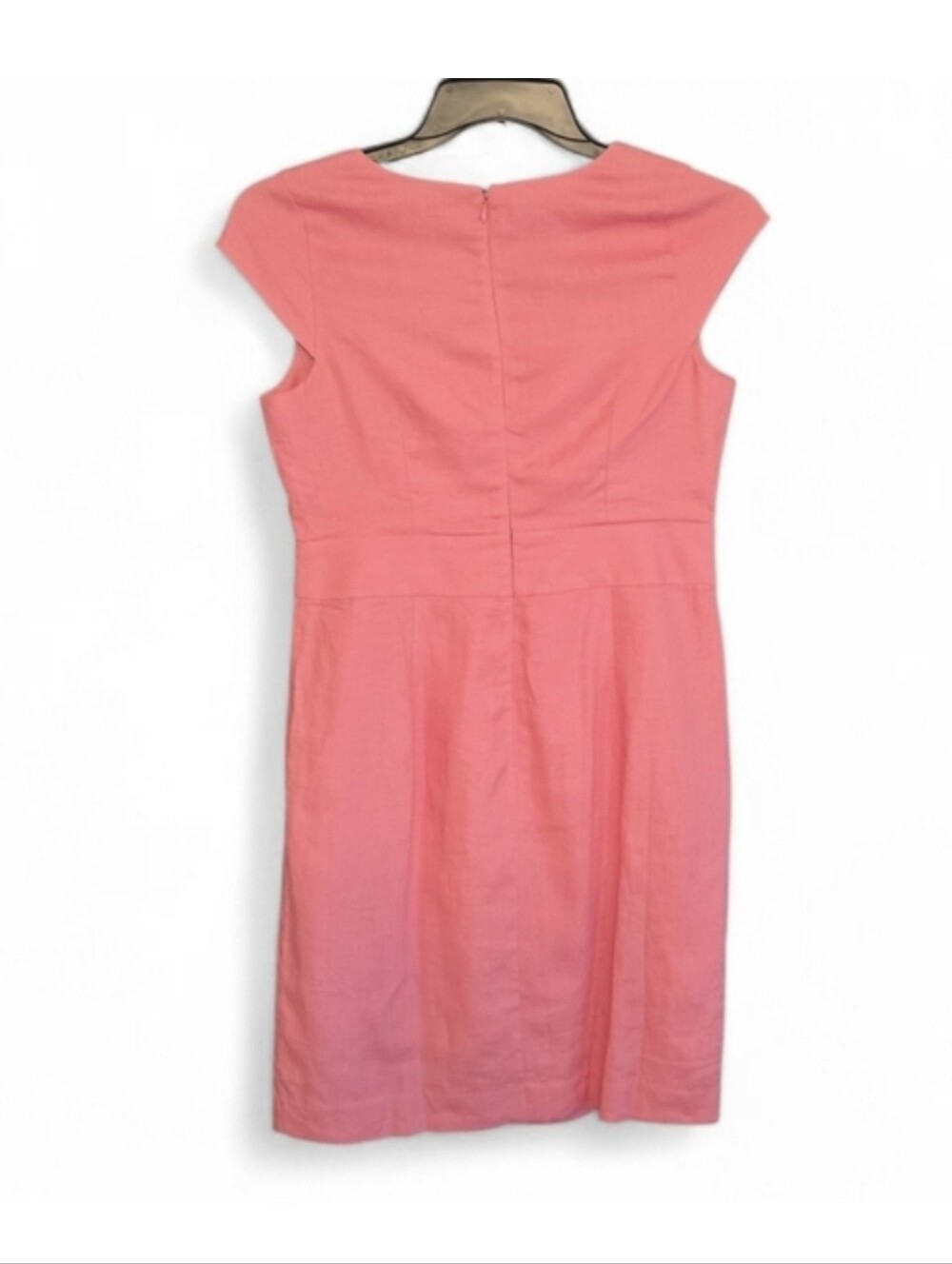 NWT Talbots Pink V-neck Sheath Dress with Cap Sleeves Size 8P - Picture 4 of 6